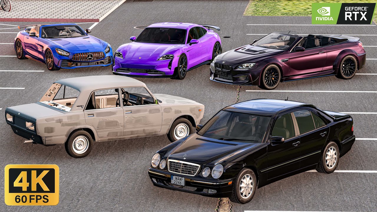 W210 Köhnə Vaz2107 Bahalı Maşınlar və Oğurluq | Maşın Oyunları | BeamNG.Driver #malikbedelov