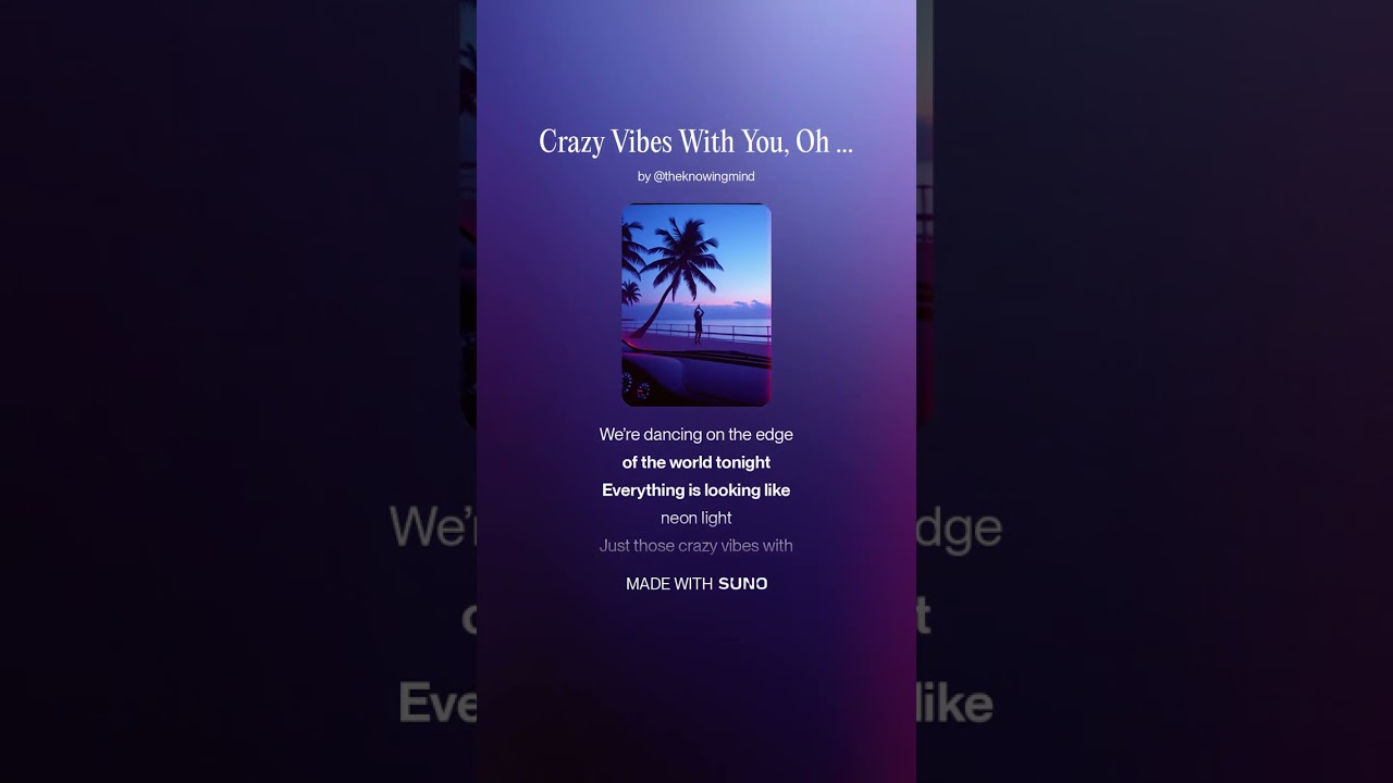 Crazy Vibes With You, Oh Yeah 1