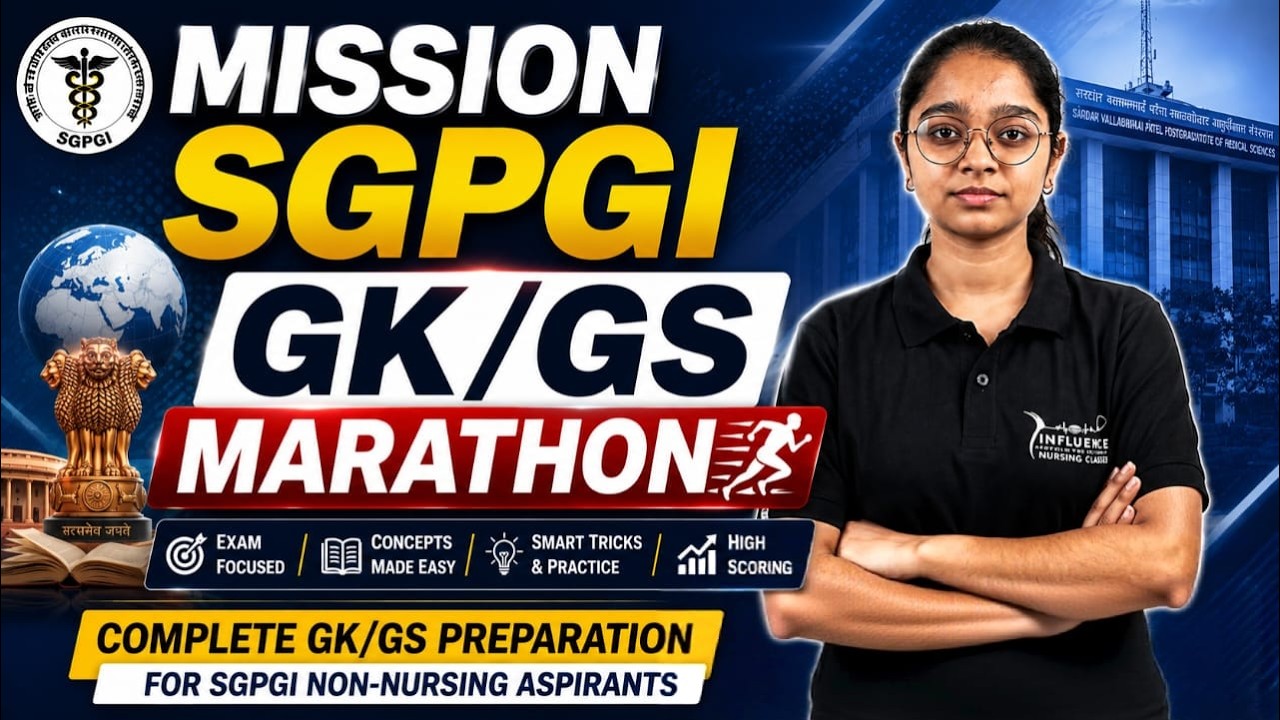 🔥 MISSION SGPGI 🎯 FINAL BATTLE ⚔️ | GK/GS MAHA MARATHON | TOP EXPECTED QUESTIONS 🚀 #sgpgi #nursing