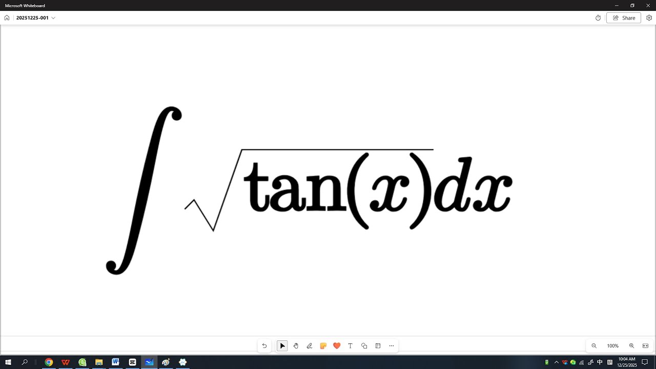 神之一手不定积分 int sqrt(tanx) dx
