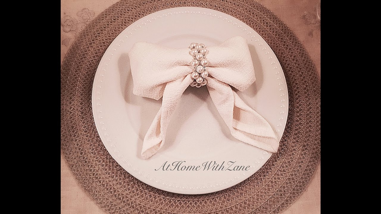 🎀Bow Napkin Tutorial- How to Fold a Napkin Into a Beautiful Bow