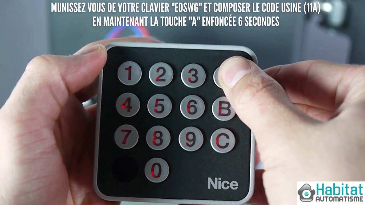 Programmation NICE EDSWG | Habitat-Automatisme