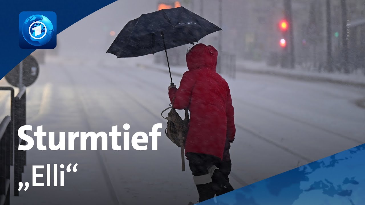 Sturmtief „Elli“ sorgt für Schneechaos