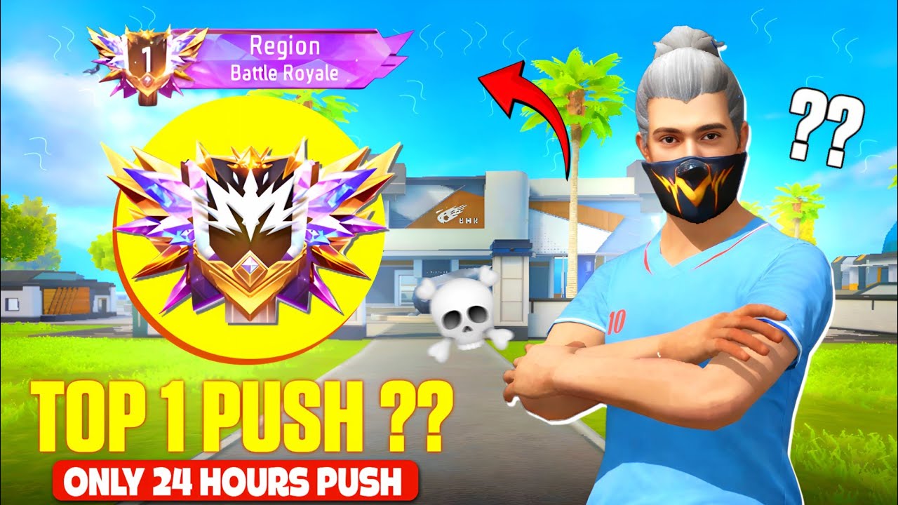 Region Top 1 Push in Just 24 Hours 😱 | Impossible Challenge | 🔥