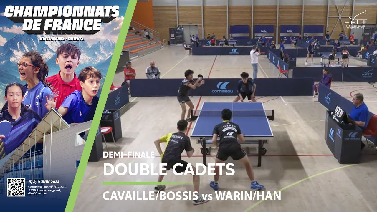 CAVAILLE/BOSSIS vs WARIN/HAN | DEMI-FINALE | FRANCES CADETS 2024