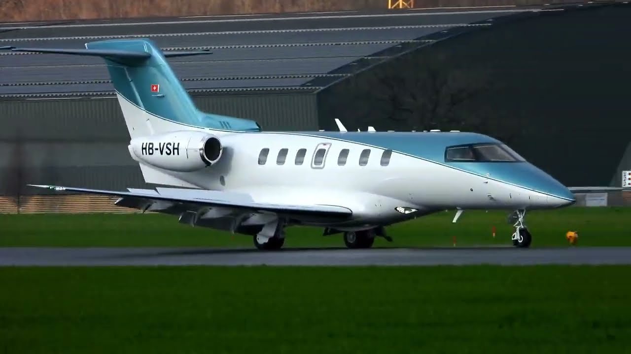8 Minutes of Planespotting at Buochs Airport – Pilatus Factory Action in 4K