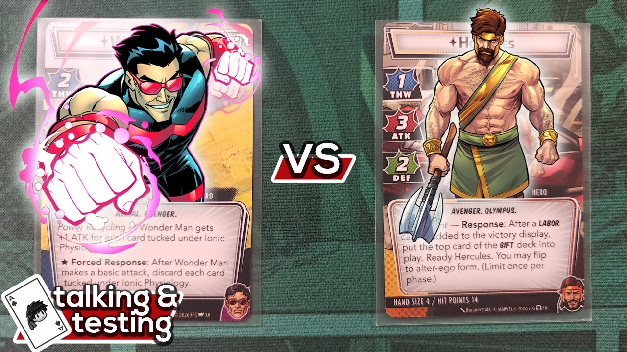 Talking & Testing: Wonder Man / Hercules Precon (Marvel Champions Gameplay)