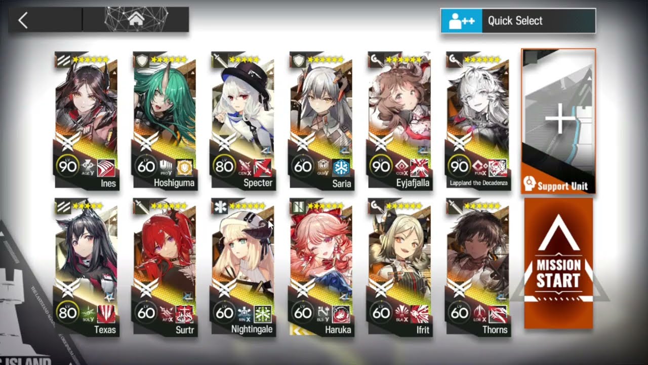 Arknights CC#4 - Aciddrop's Outfit - Old operator squad