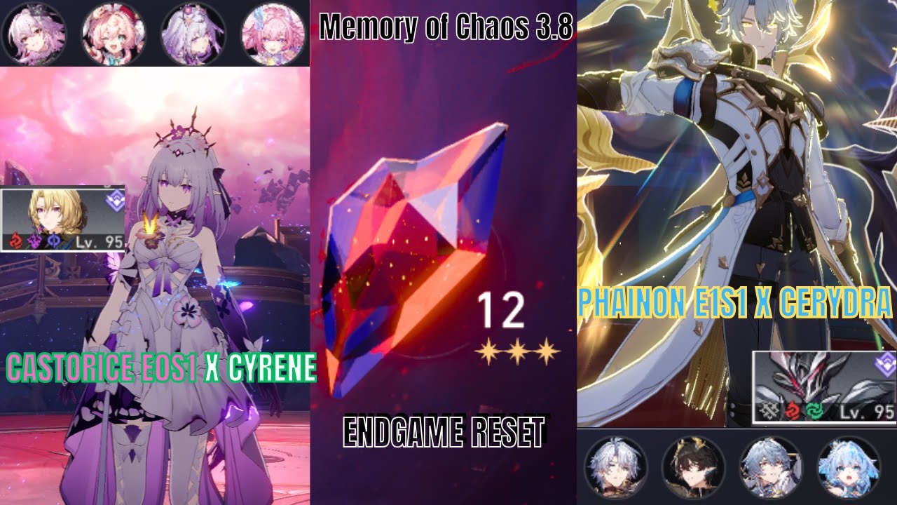 Memory Of Chaos 12 | E0S1 Castorice x Cyrene & E1S1 Phainon x Cerydra |   Honkai Star Rail 3.8