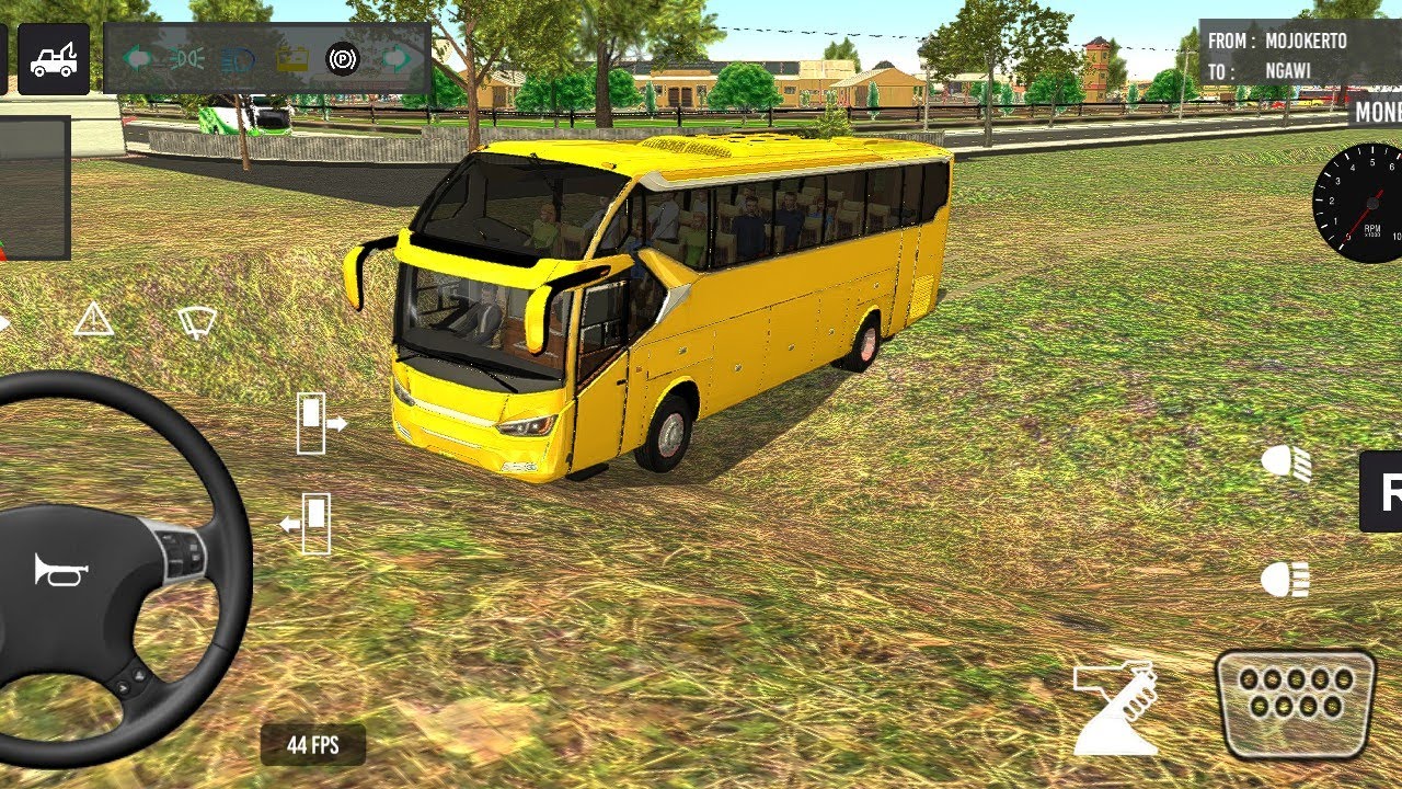 BUS SIMULATOR INDONESA || Bus🚌 Driving👮‍♂️ City euro Coach bus Simulator 🔥-Android Gameplay Bus 2024