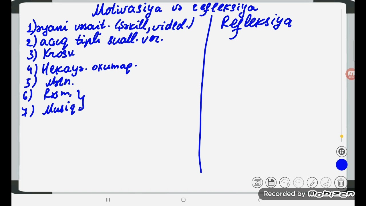 Motivasiya və refleksiya.Motivasiya necə qurulmalidir?