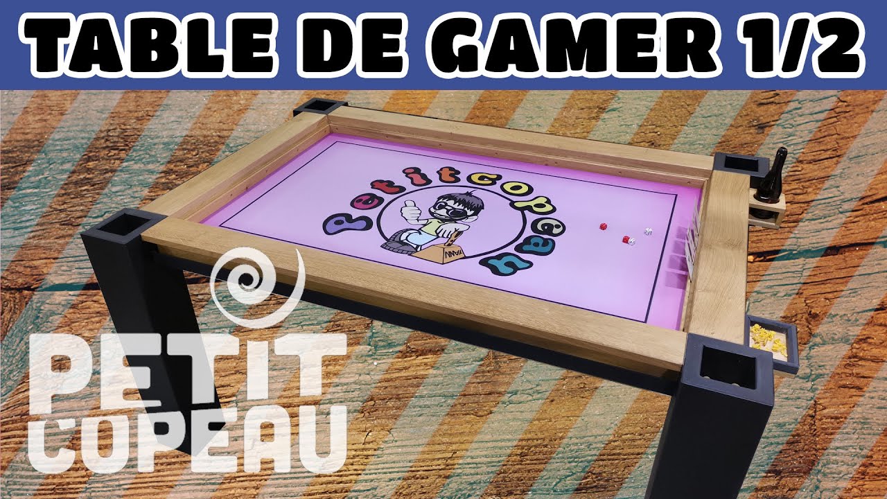 Table de jeu gamer modulable table &agrave; manger Part 1