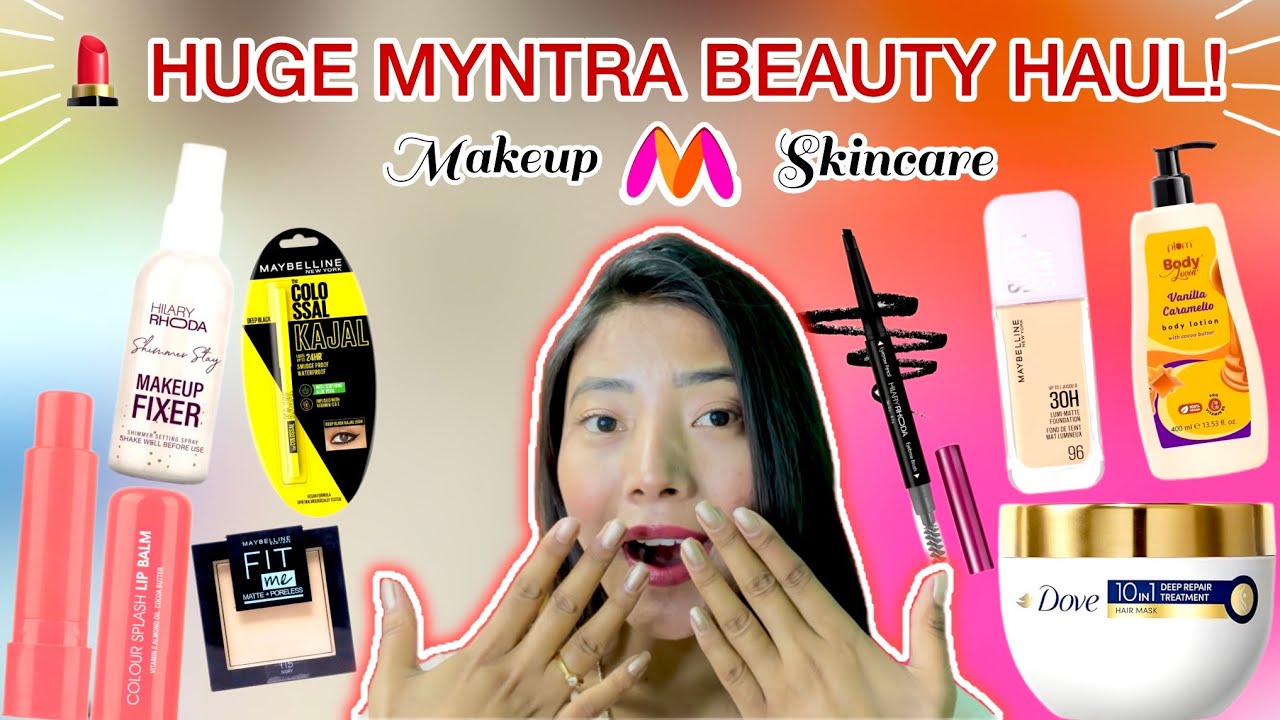 🛍️ Huge Myntra Beauty Haul Under Budget 💸 | Foundation, Body Lotion & More ✨ 