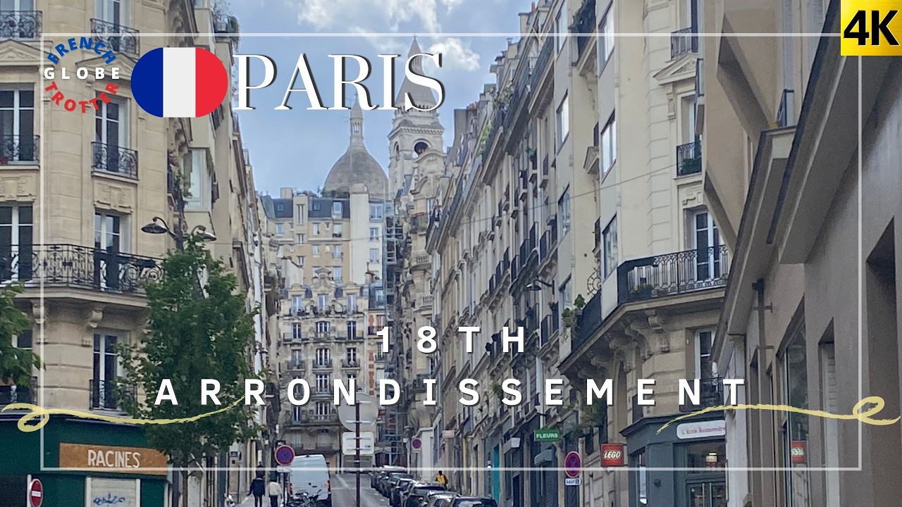 Paris 🇫🇷 North 18th Arrondissement Walking Tour 4K Jules Joffrin ➜ Montmartre