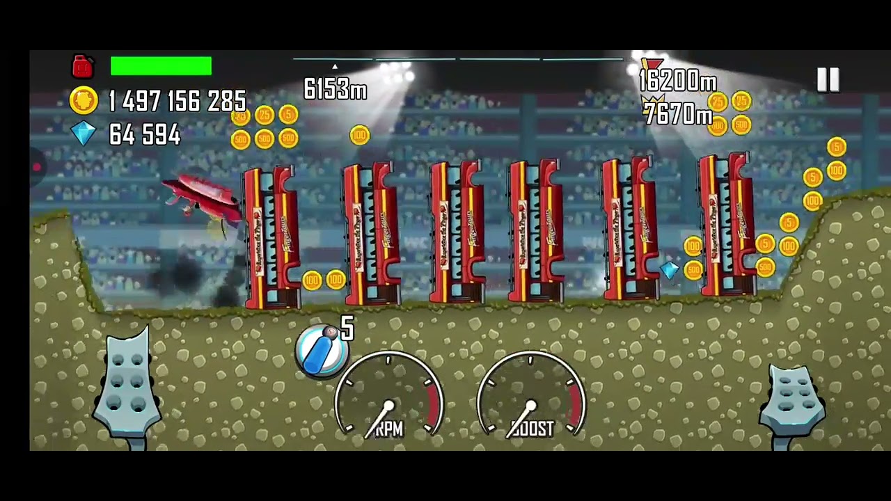 Hill Climb Racing: Finger Screw + Arena 10658m