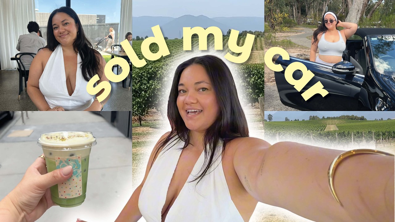 i sold my car 💔 vineyard lunch, matcha & a cosy sunday vlog | melbourne