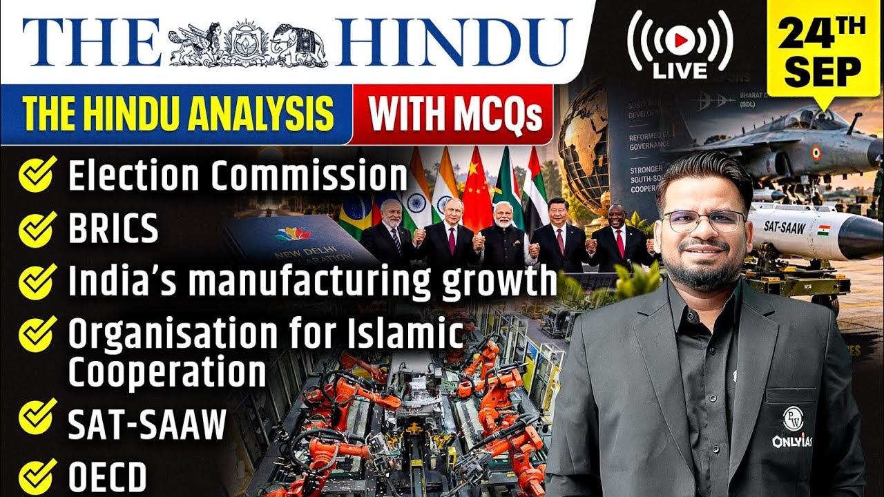 The Hindu Analysis | 24th September 2026 | The Hindu Newspaper  - Practice Questions | Prashant Sir
