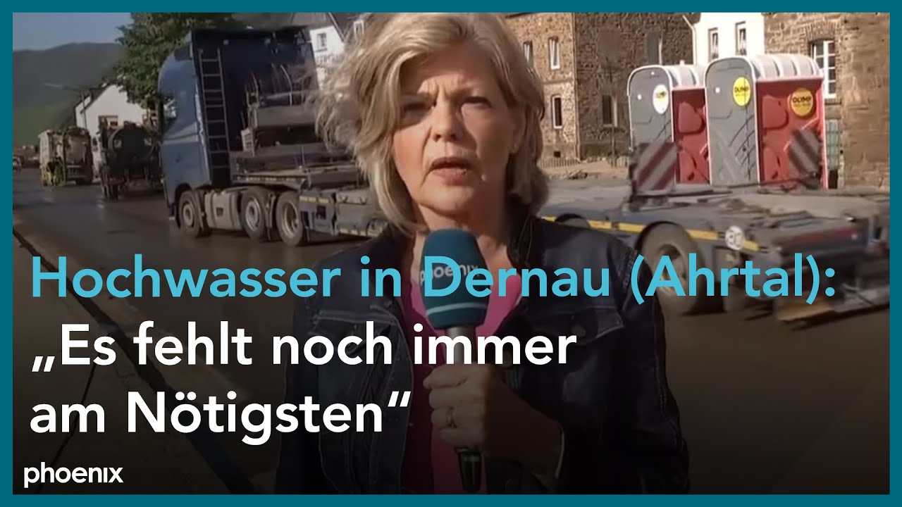 Hochwasser: ZDF-Reporterin Susanne Gelhard aus Dernau im Ahrtal