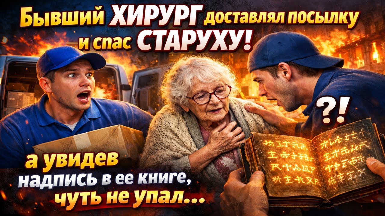 БЫВШИЙ ХИРУРГ ДОСТАВЛЯЛ ПОСЫЛКУ И СПАС СТАРУХУ, А УВИДЕВ НАДПИСЬ В ЕЕ КНИГЕ, ЧУТЬ НЕ УПАЛ