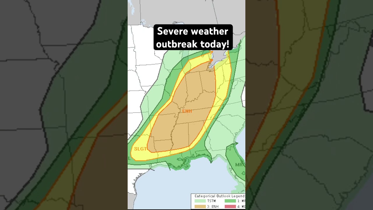 Severe weather outbreak today! Stay safe! #tornado #weather