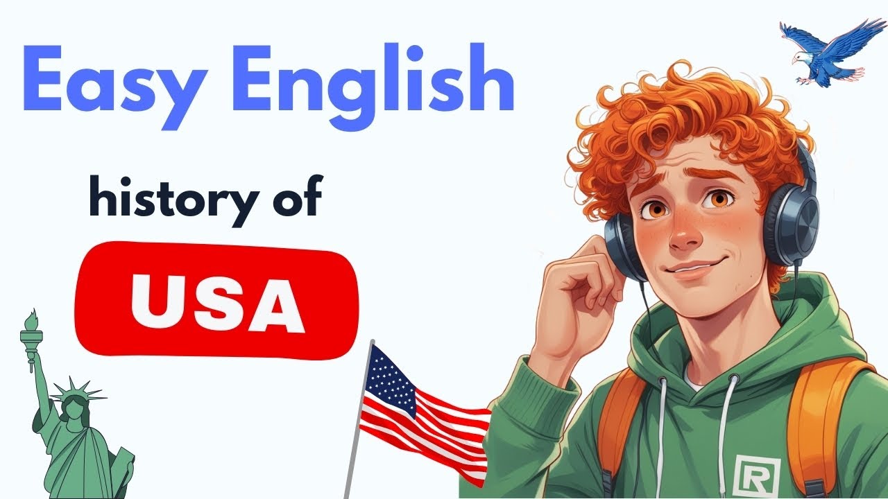 The History of the USA 🇺🇸 | 🎧 Easy English Listening Practice | Learn English Through Story