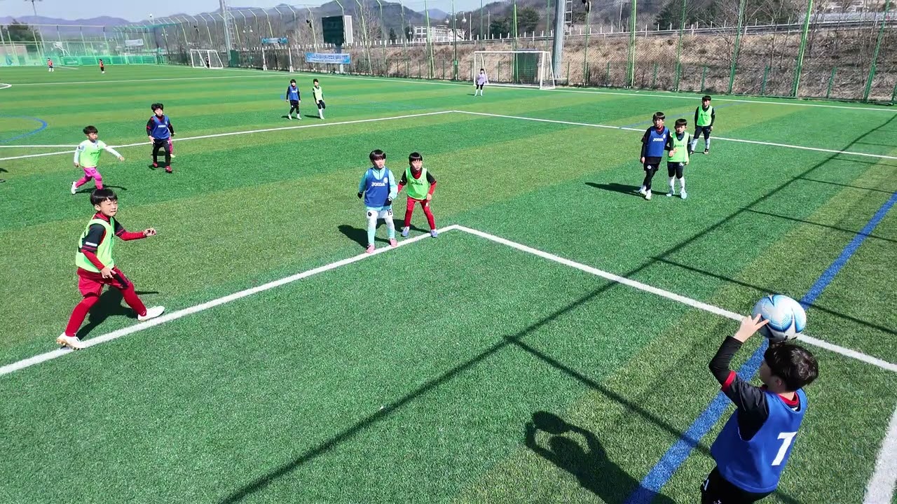 한국유소년축구연합회 대표팀 선발전 U10 / (파란색 2번)