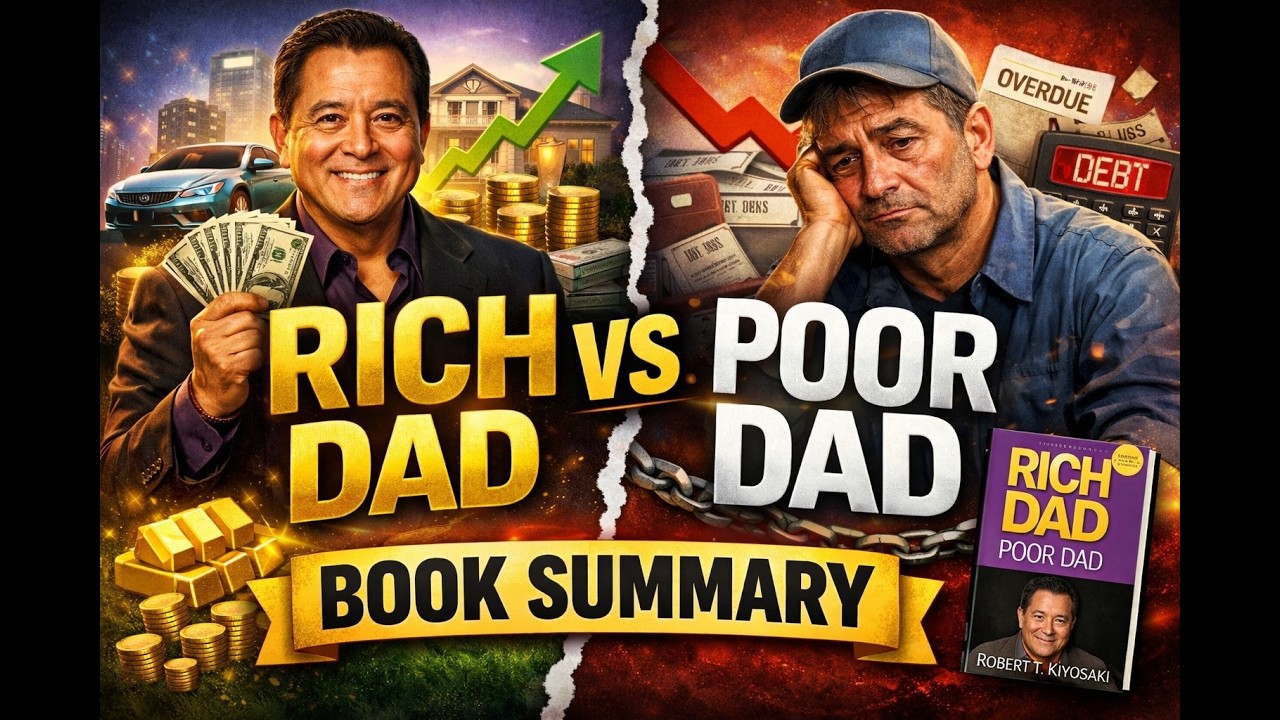 Rich Dad Poor Dad – Book Summary | Financial Freedom & Money Mindset