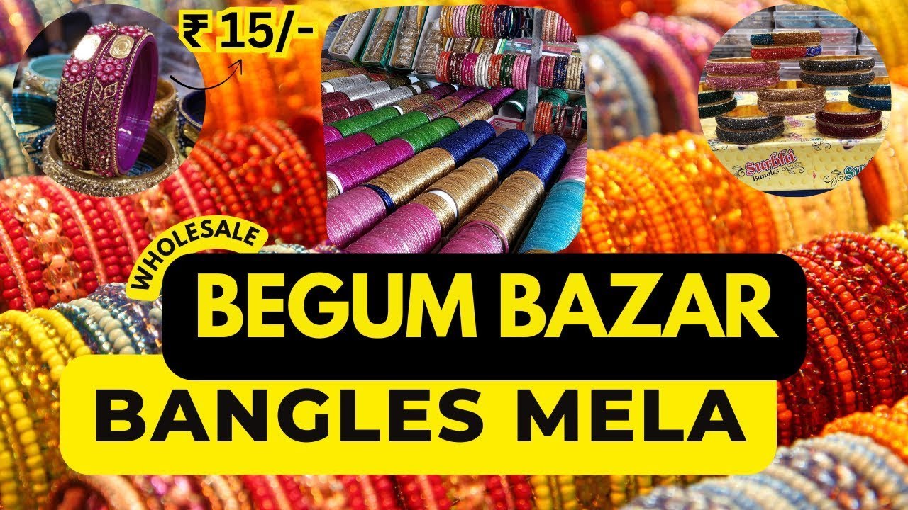 మట్టి గాజులు డజన్ ₹2 | Begum Bazar Bangles Wholesale Market | Kavya Bangles Store Manufacturers