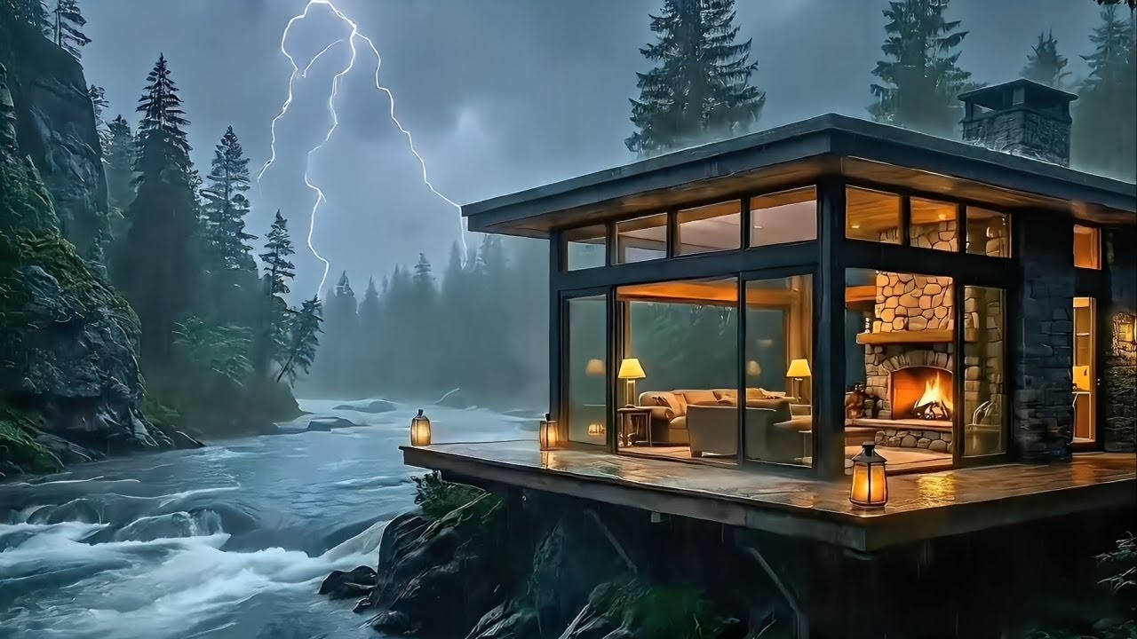 Deep Sleep Rain Sounds with Soft Piano