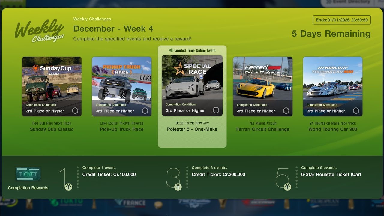 [Gran Turismo 7 Playthrough] Weekly Challenges December - Week 4 (Normal Difficulty)