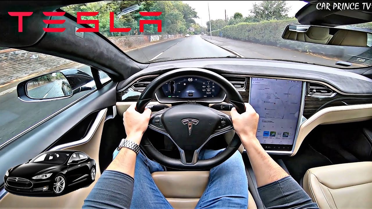Tesla Model S 90D City POV Test Drive Onboard