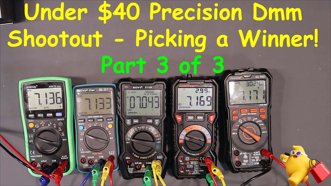 Uni-Byte 0296 - Under $40 AliExpress Precision DMM Shoot out.  Part 3 of 3.