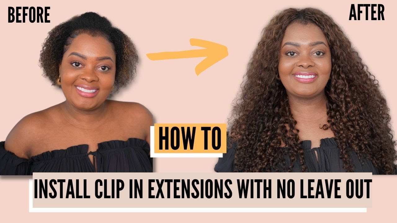 How To: Install Clip In Extensions with No Leave Out | Bebonia Curly Hair Extensions