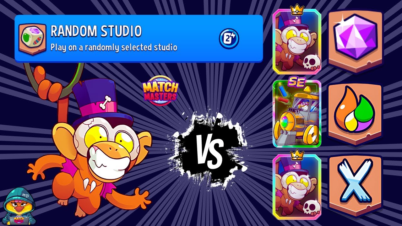 LEGENDARY MONKEY JOOJOO vs PREMIUM BOOSTERS | Match Masters Random Studio + Super Sprint