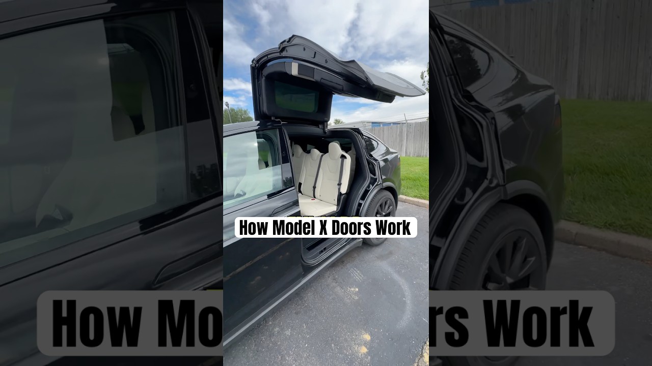 How Do The Model X Automatic Doors Work? 🤔😳