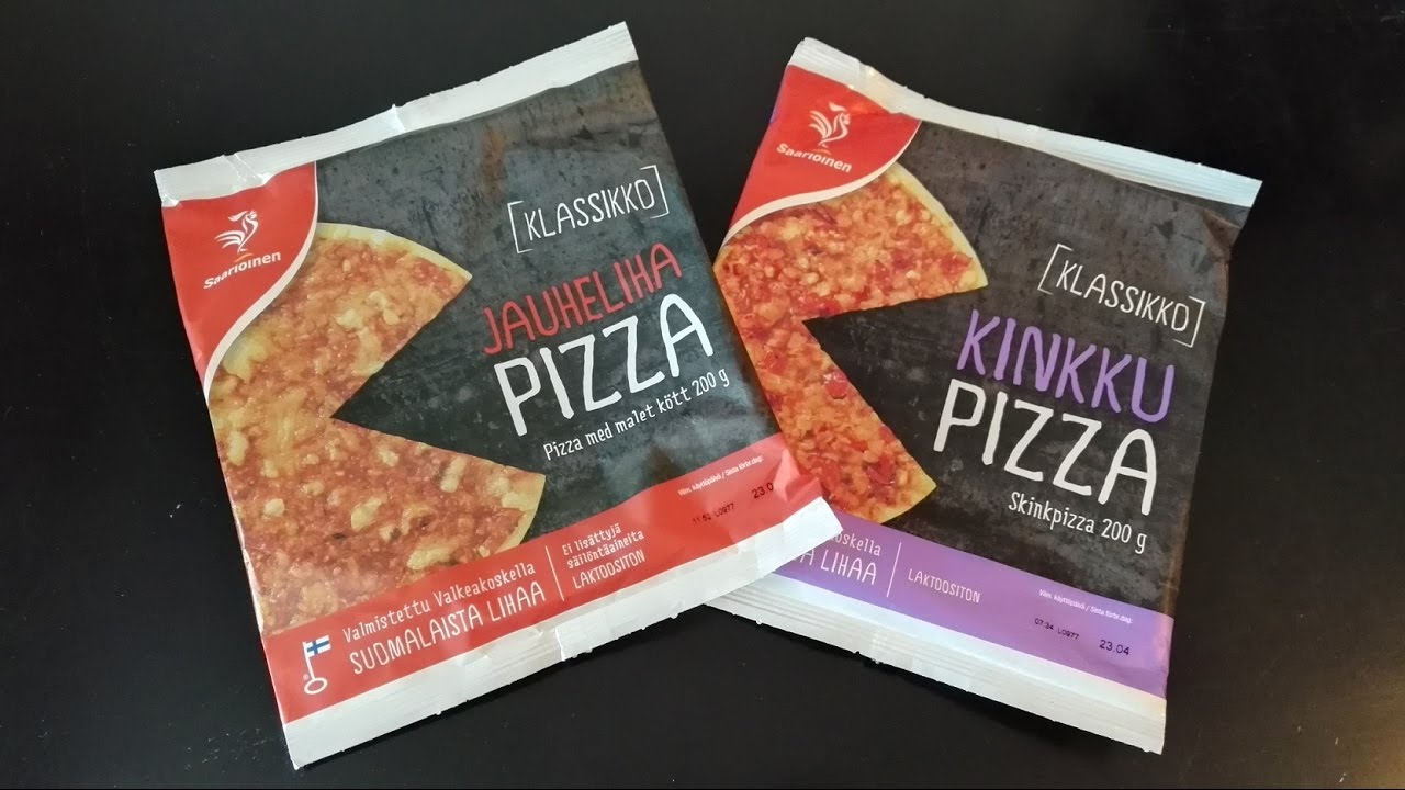 Saarioinen pizza - Jauhelihapizzan ja Kinkkupizzan arvostelu.