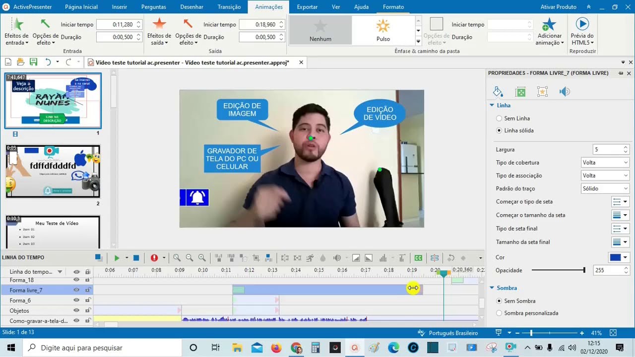 Active Presenter Tutorial 06 - Melhor Editor de Vídeo para PC