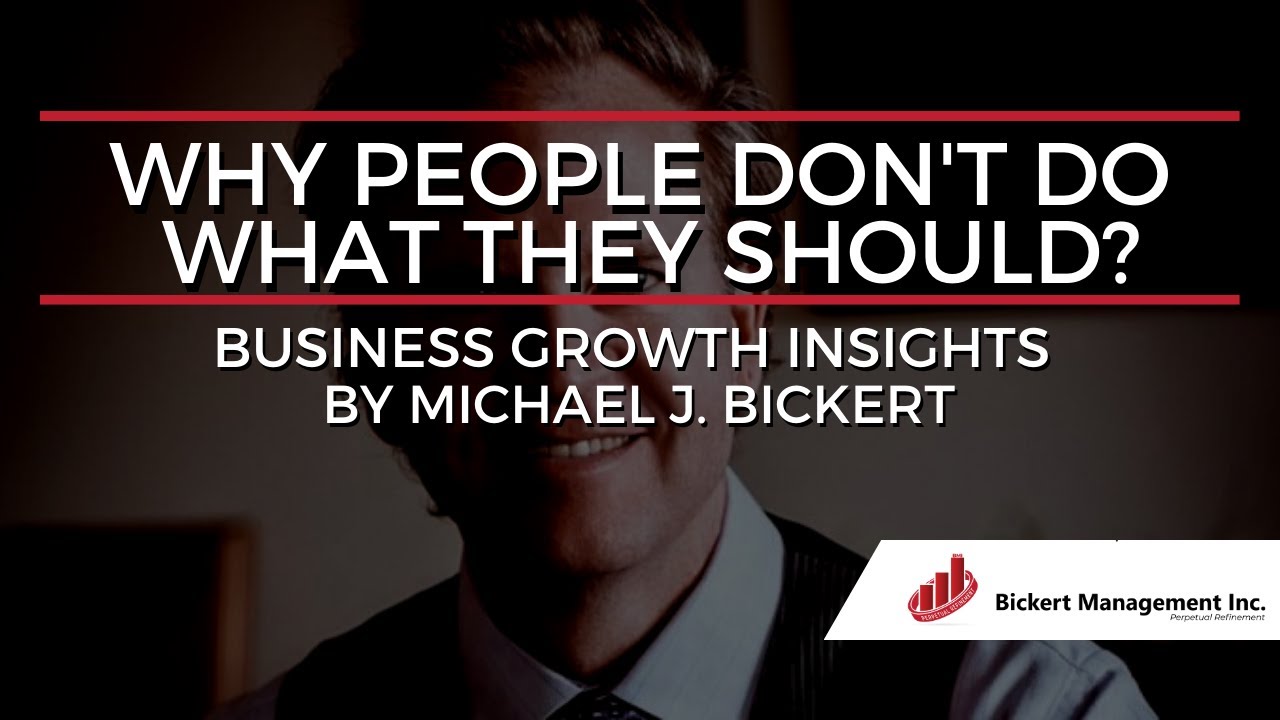 Why People Don't Do What They Should?