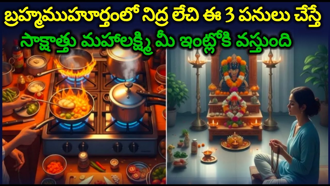 #బ్రహ్మముహూర్తంలో నిద్ర లేచి ఈ3పనులు చేస్తే సాక్షాత్తు మహాలక్ష్మి మీ ఇంట్లోకి వస్తుంది 