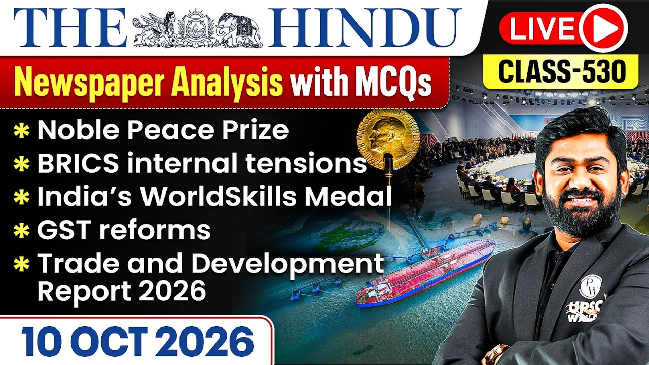 The Hindu Analysis - 10th October | The Hindu Newspaper Today with MCQs | Aasim Sir