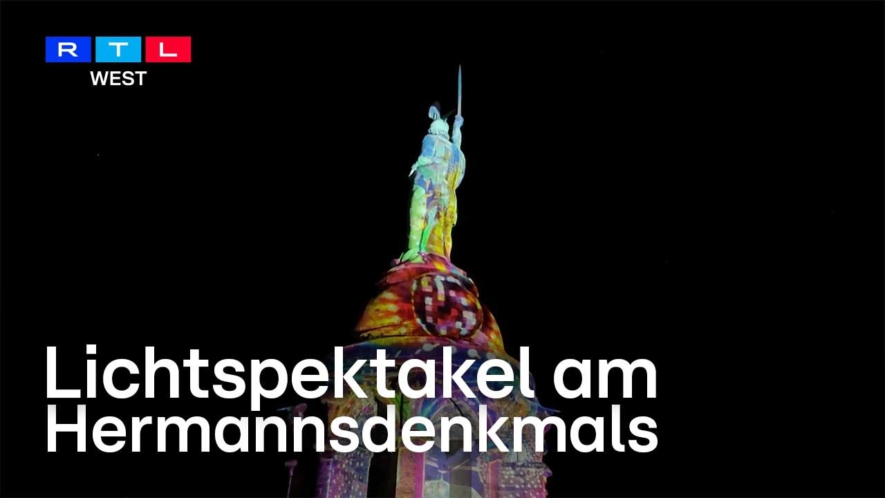 „Der Hermann leuchtet“ - Lichtspektakel in Detmold | RTL WEST
