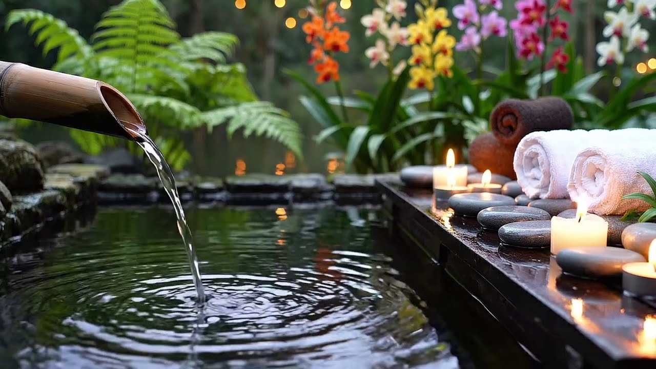Healing Piano with Water Sounds 🌿 Relaxing Music for Anxiety Relief and Deep Sleep