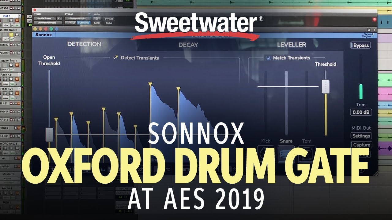 Sweetwater at AES 2019 — Sonnox Oxford Drum Gate Plug-in