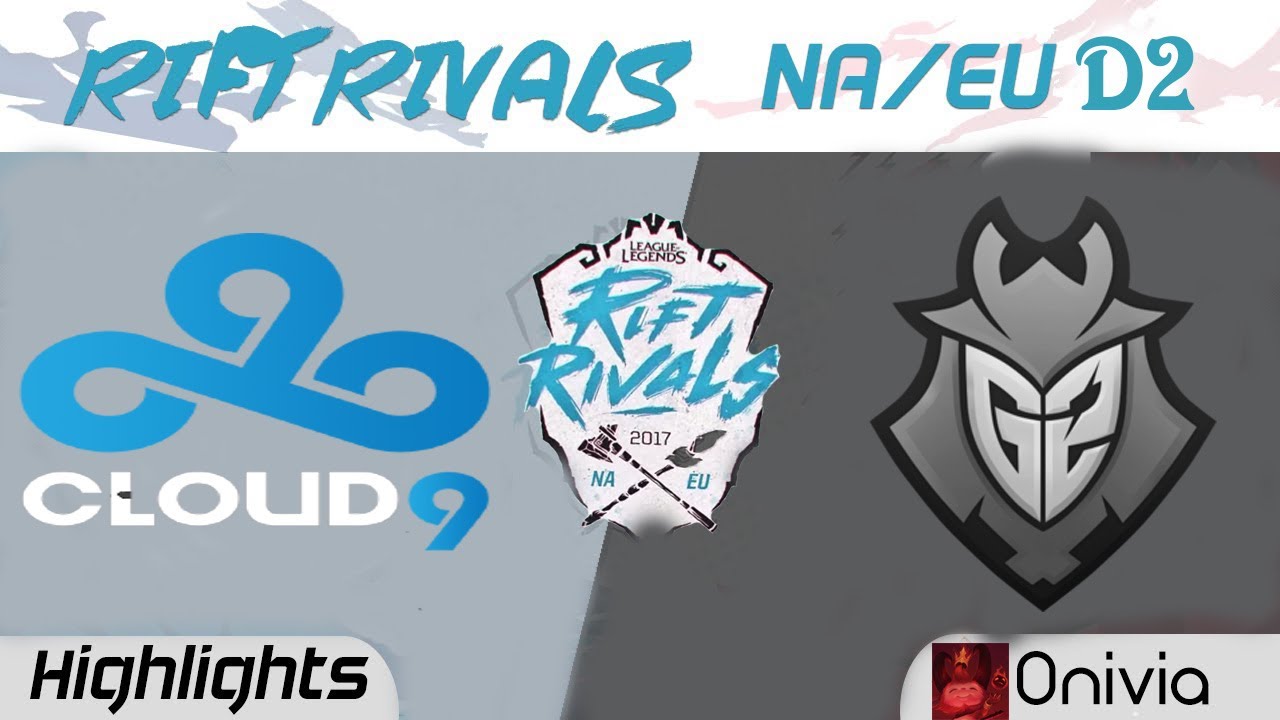 C9 vs G2 Highlights Rift Rivals EU & NA 2017 Cloud9 vs G2 Esports by Onivia