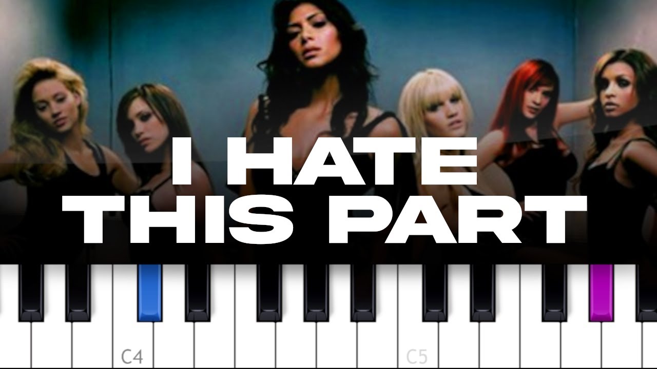The Pussycat Dolls - I Hate This Part (piano tutorial)