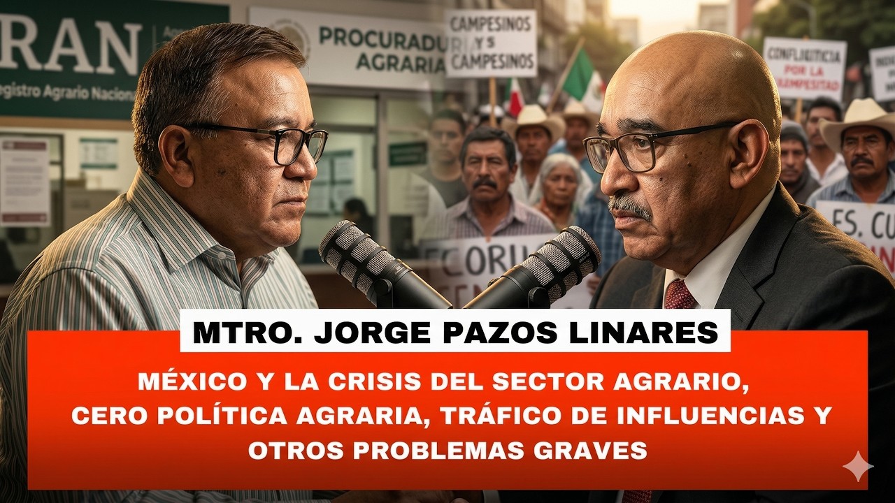 PODCAST EJIDAL - MTRO. JORGE PAZOS LINARES | LOS PROBLEMAS MÁS GRAVES DEL SECTOR AGRARIO EN MÉXICO