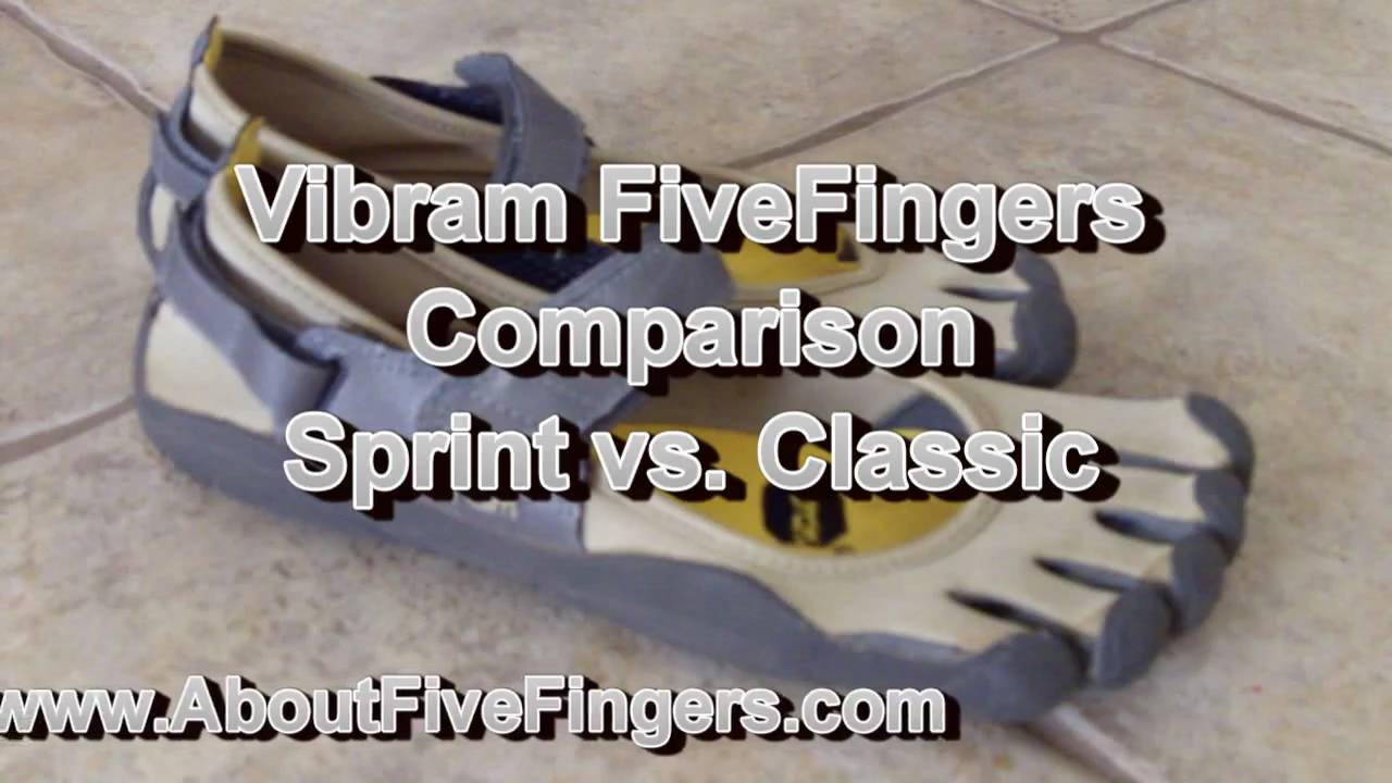 Comparison: Vibram Fivefingers Sprint vs. Classic