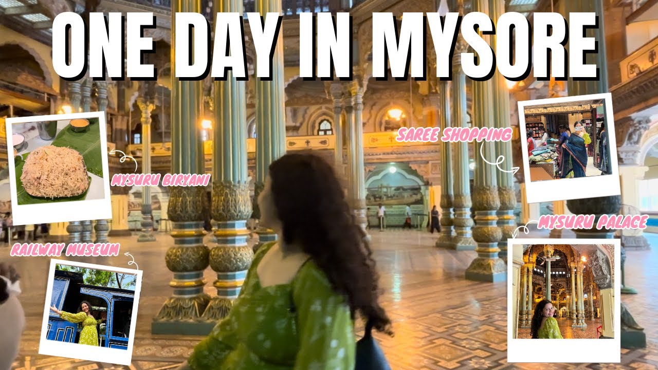 Mysore in 24 Hours😱 | One Day Mysore Itinerary | Palace, Food & Shopping