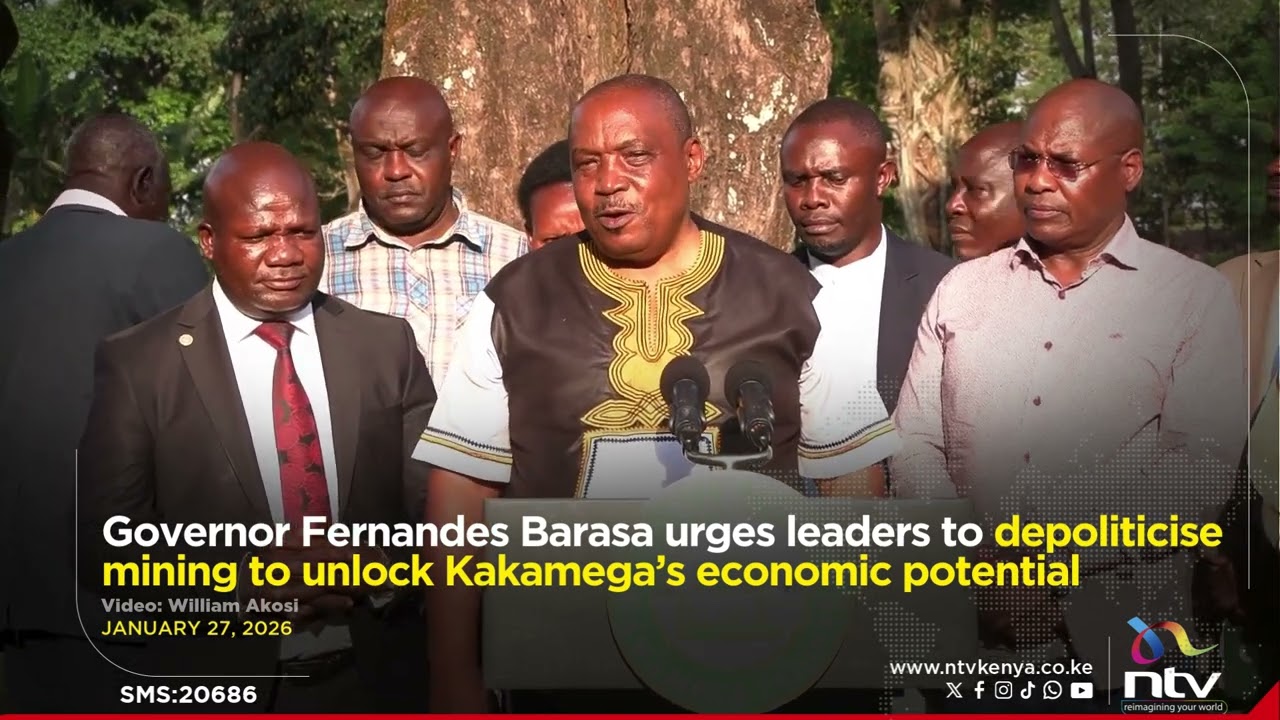 Governor Barasa urges leaders to depoliticise mining to unlock Kakamega’s economic potential