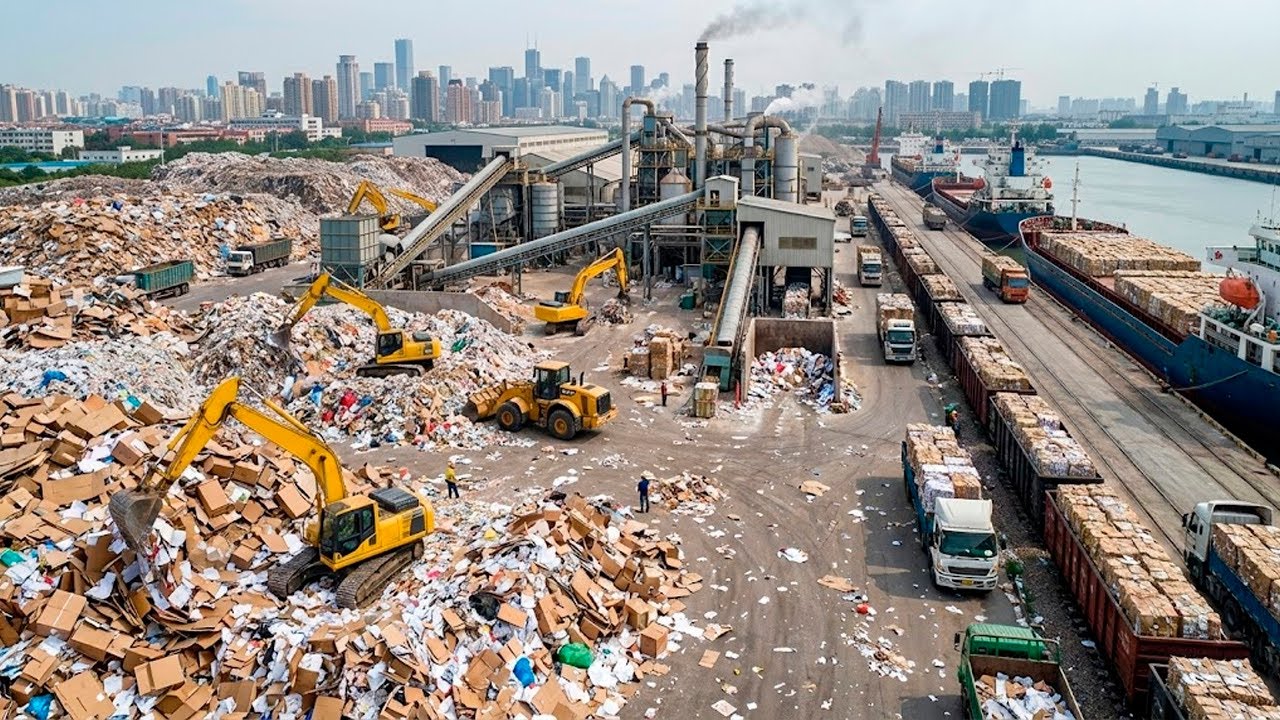 Como Esta Fábrica Americana Transforma Montanhas de Lixo em Papel que Chocou o Mundo